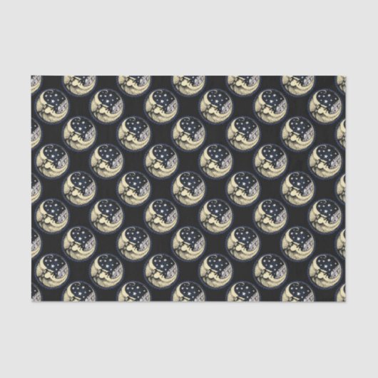 Mond-mitsterne SEIDENPAPIER (Vorderseite)