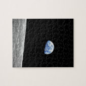 Mond-Mondbahn-Foto der NASAs Apollo 8 Earthrise Puzzle (Horizontal)