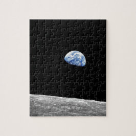 Mond-Mondbahn-Foto der NASAs Apollo 8 Earthrise Puzzle