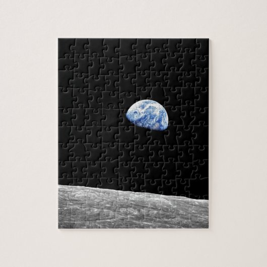 Mond-Mondbahn-Foto der NASAs Apollo 8 Earthrise Puzzle (Vertikal)