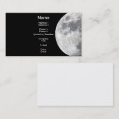 MOND Mondthema Visitenkarte (Vorne/Hinten)