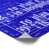 Mond-Musikposter Poster (Ecke)