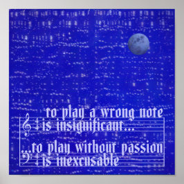 Mond-Musikposter Poster