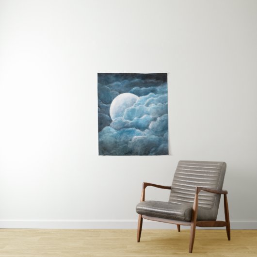 Mond, mystisch, Mondlicht, Mond, magisch, himmlisc Wandteppich (Beispiel)