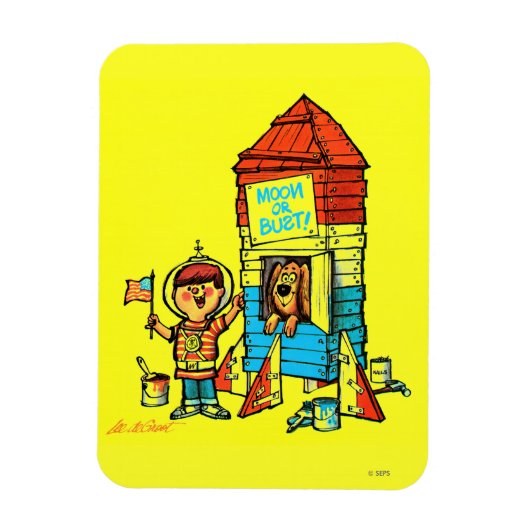 Mond oder Bust! Magnet (Vertikal)