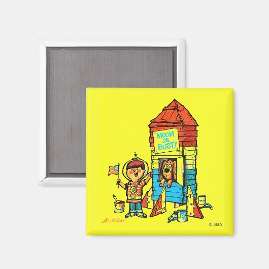 Mond oder Bust! Magnet (Vorderseite/Rückseite)