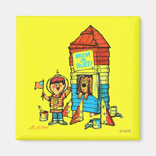 Mond oder Bust! Magnet