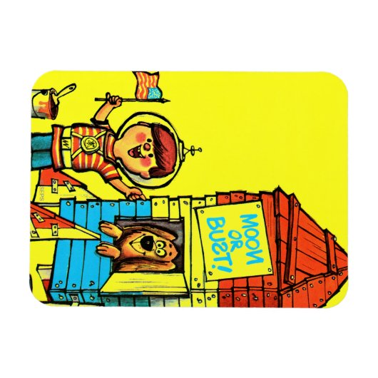 Mond oder Bust! Magnet (Horizontal)