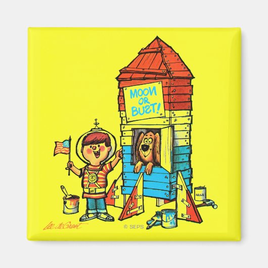 Mond oder Bust! Magnet (Vorne)