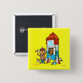 Mond oder Fehlschlag! Button (Vorne & Hinten)