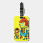 Mond oder Fehlschlag! Gepäckanhänger (Vorderseite vertikal)