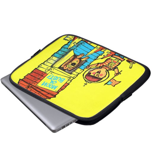 Mond oder Fehlschlag! Laptopschutzhülle (Vorne Knopf)