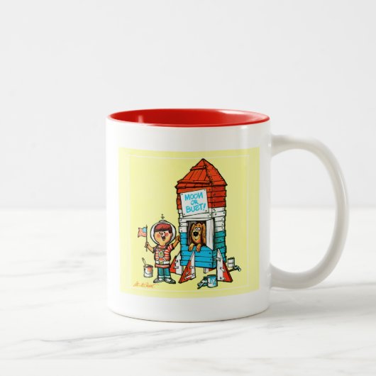 Mond oder nichts! zweifarbige tasse (Rechts)