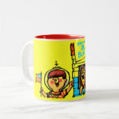 Mond oder nichts! zweifarbige tasse (Vorderseite Links)
