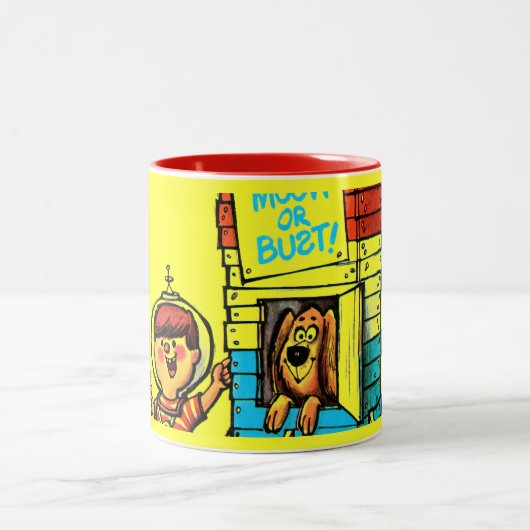 Mond oder nichts! zweifarbige tasse (Mittel)