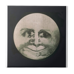 Mond-optische Täuschung Fliese