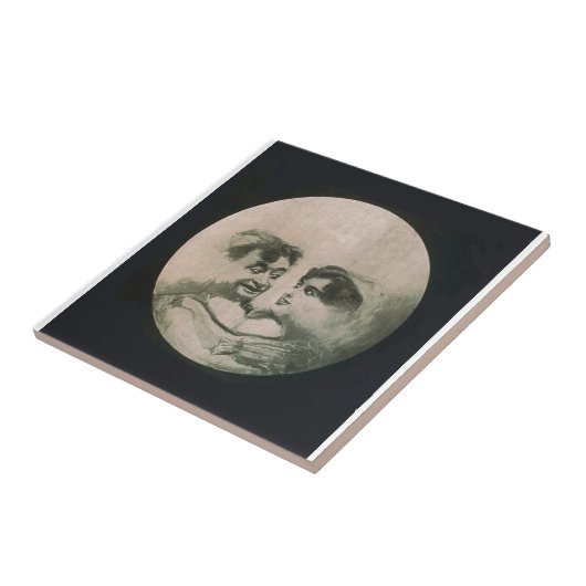 Mond-optische Täuschung Fliese (Seite)