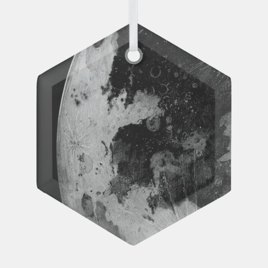 Mond Ornament Aus Glas (Vorderseite)