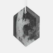 Mond Ornament Aus Glas (Vorderseite Links)