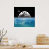 Mond Ozean Poster (Küche)