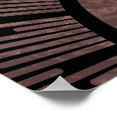 Mond-Phase-Arsch Abstrakte Sonnenstrahlen und Sonn Poster (Ecke)