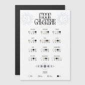 Mond-Phasen 2024 Magnetkalender Magnetkarte (Vorne/Hinten)