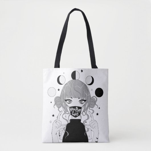 MOND-PHASEN-GRUPPE Licht-Tasche Tasche (Vorderseite)