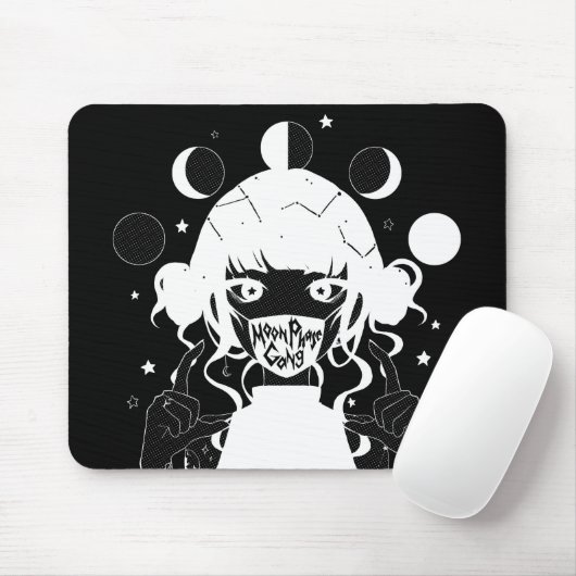 MOND-PHASEN-GRUPPE Mousepad (Mit Mouse)