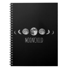 Mond-Phasen * Moonchild Notizblock