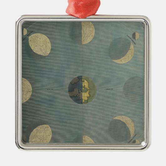 Mond-Phasen Ornament Aus Metall (Vorne)