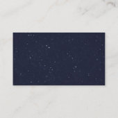 Mond Phases Celestial Event Planner Business Cards Visitenkarte (Rückseite)