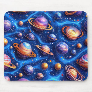 Mond Planeten Galaxie Mousepad