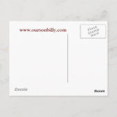 Mond-Postkarte Postkarte (Rückseite)