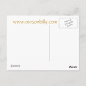 Mond-Postkarte Postkarte (Rückseite)