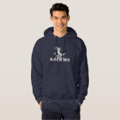 Mond Rabe gothischer dunkler ästhetischer T-Shirt  Hoodie (Vorne ganz)