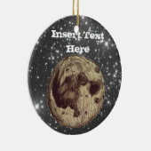 Mond-Raum-Astronomie Keramik Ornament (Rechts)