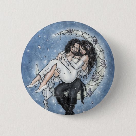 Mond-Reiter-Knopf Button (Vorderseite)