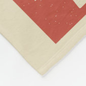 Mond Retro Galaxy Rakete Fleecedecke (Ecke)