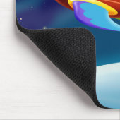 Mond Rocket Mousepad (Ecke)