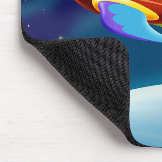 Mond Rocket Mousepad (Ecke)