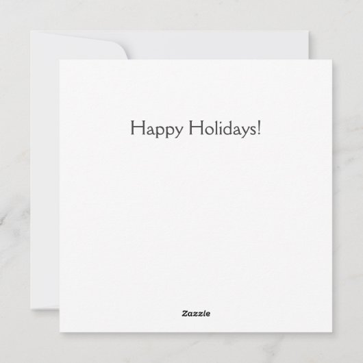 Mond-Rocket-Weihnachtskarte Feiertagskarte (Rückseite)