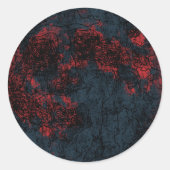 Mond Runder Aufkleber (Vorderseite)