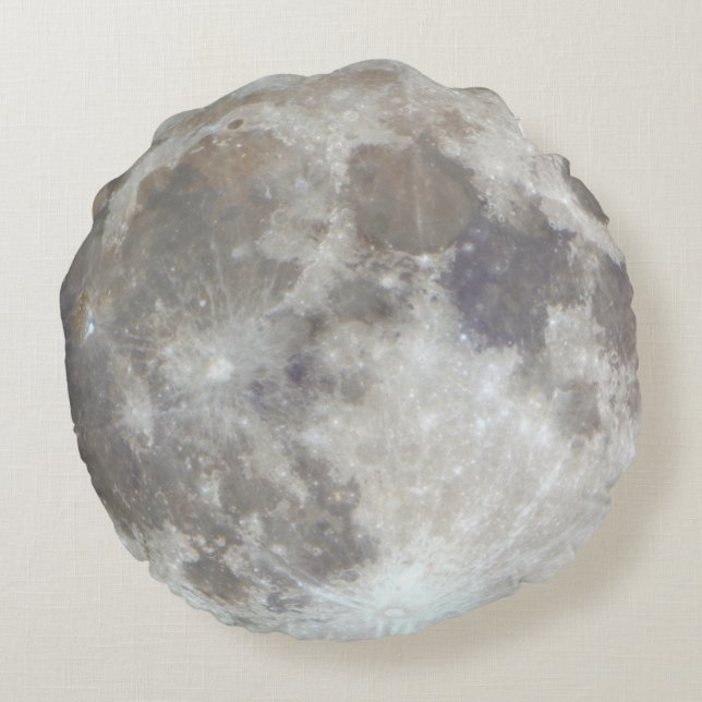 Mond Rundes Kissen (Rückseite)