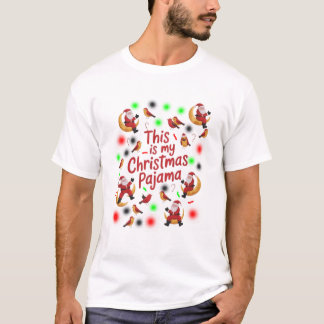 Mond sant und Vögel sant Dies ist mein Weihnachten T-Shirt