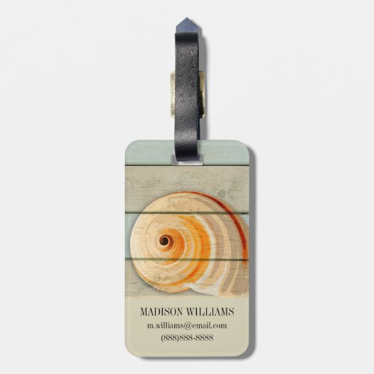 Mond-Schnecke Gepäckanhänger (Rückseite vertikal)