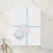 Mond-Sichel-Papier-Geschenkanhänger Geschenkanhänger (Mit Garn)