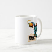 Mond-Slam-Dunk-Kaffeetasse Kaffeetasse (VorderseiteRechts)