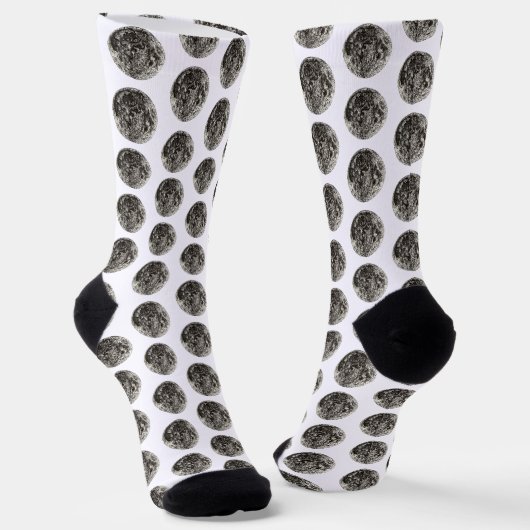 Mond Socken (Gewinkelt)