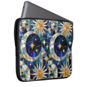 Mond Sonne Laptop Hülle Buntglas Case (Vorne Rechts)