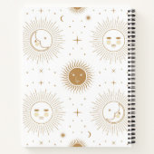Mond, Sonne und Sterne Notizblock (Rückseite)